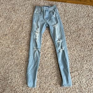 Aeropostale jeggings - ripped - 000 long